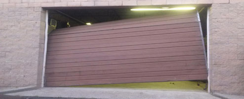 Out of track overhead door Elizabeth